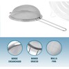 BRICOMIRAS Stainless Steel 20 cm Kitchen Strainer, Fine Mesh for