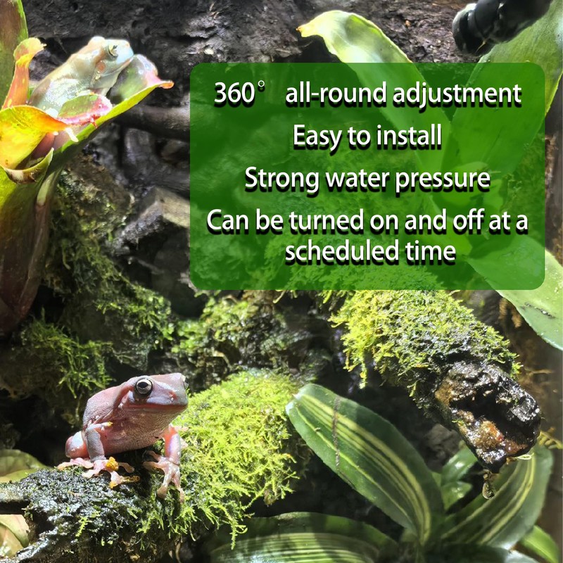 Reptile Humidifier & Mister for Tank with Auto Timer –