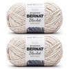 Bernat Blanket Speckle Cream Yarn - 2 Pack of 10.5oz/300g