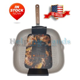 Masterclass Premium Cookware 11" Heavy Duty Skillet Grill Pan Non-Stick Speckled