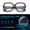 SODQW Oversized Designer Blue Light Glasses for Women Fashion Square