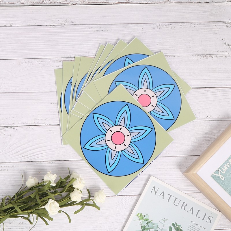 10Pcs 15x15cm Beautiful Kitchen Floor Sticker Non-Slip Removable Waterproof Wall