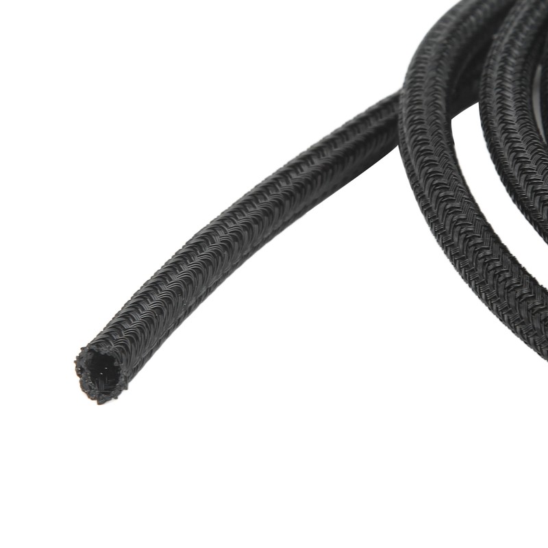 5mm/0.2in Black Cord Protector Self Wrapping Wire Loom High Temperature