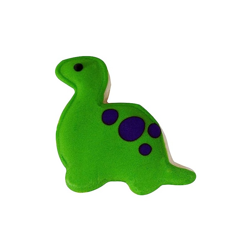 R&M Mini Brontosaurus 2" Stainless Steel Cookie Cutter, Silver