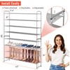 MISSLO 4 Tier Long Shoe Organizer for Closet Shoe Rack