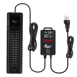 AQQA Aquarium Heater,300W 500W 800W 1000W 1200W Fish Tank Heater,59℉-93℉ Submersible Intelligence Aquarium Heater with Over-Temperature Dry Burning Protection 1200W to 155-265 Gallon