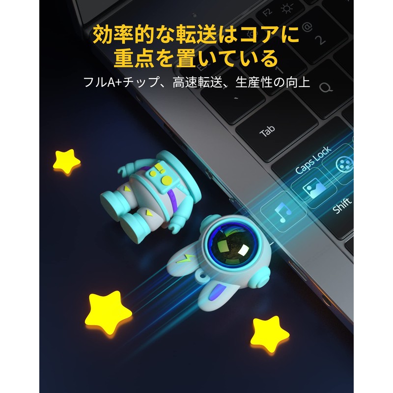 [Reiwa New Model] Cute Space Rabbit Shaped USB Memory Flash
