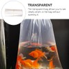 TEHAUX 50pcs Plastic Clear Fish Bags, 6 x15 inch Leak