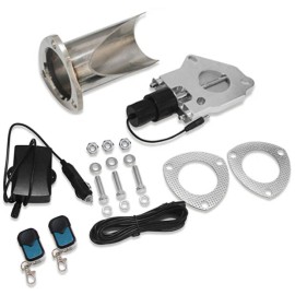 Unbranded 2.5" Electric Exhaust Valve Kit W/ Remote Switch Dump Valve
