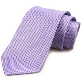 Men's Summer Pattern Tie French Lavender Silver Business Wedding Party Uniform Silk Neckties