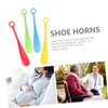 Baluue 6pcs Long Handle Shoe Horns Comfortable Grip Shoehorns for