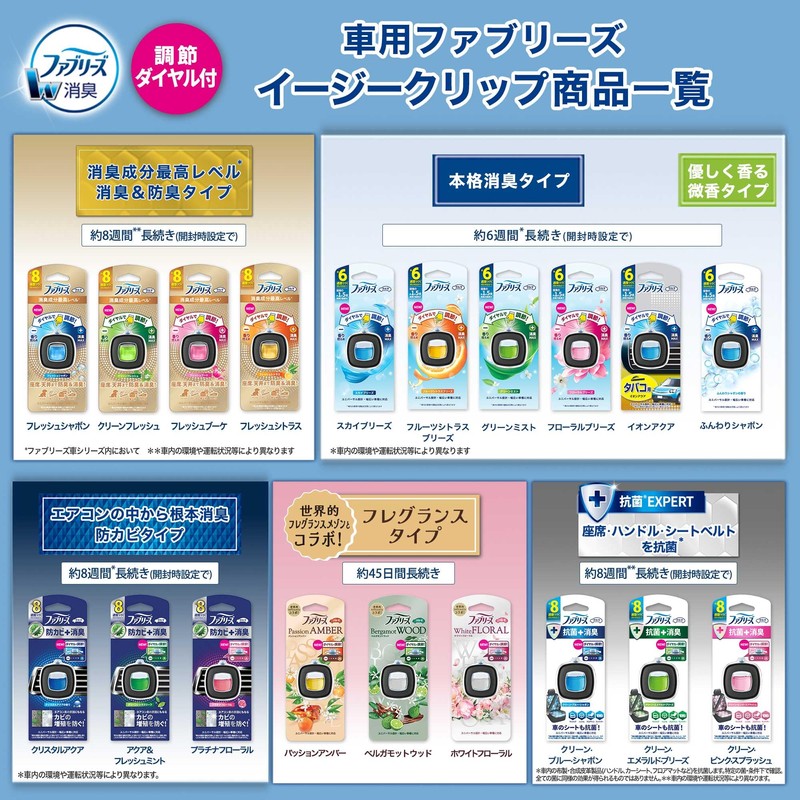 Febreze Easy Clip White Floral 4 Pack