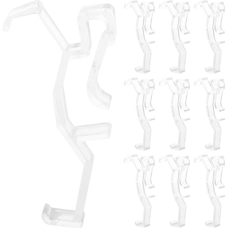Kichvoe 20Pcs Blinds and Valance Clips Wear-Resistant Blind Clips Plastic