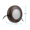 ENBRIGHTEN Spectrum LED Pucks, 3 Puck, Multicolor or White, Dimmable,