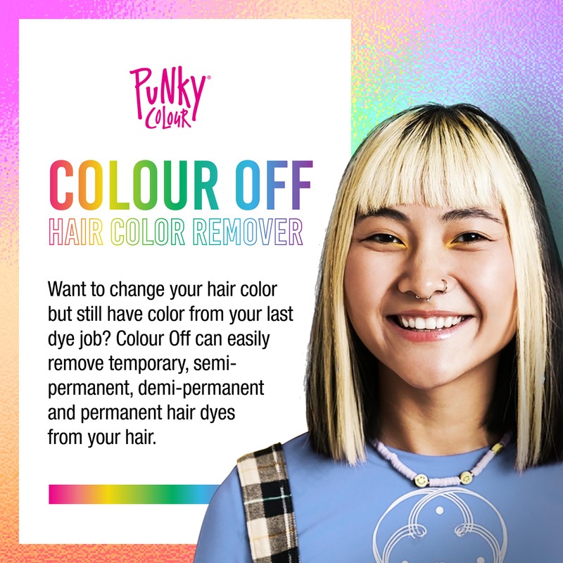 Punky Colour Off Hair Dye Remover Kit, Safely Removes Temporary,