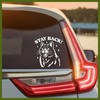 MYMKO Stay Back Decal, Angry Cat Car Window Decals, 6