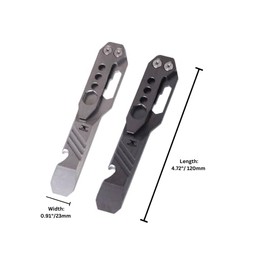 Generic Holland Steel Titanium EDC Pry Bar Multi Tool w/Wrench and Bottle Opener