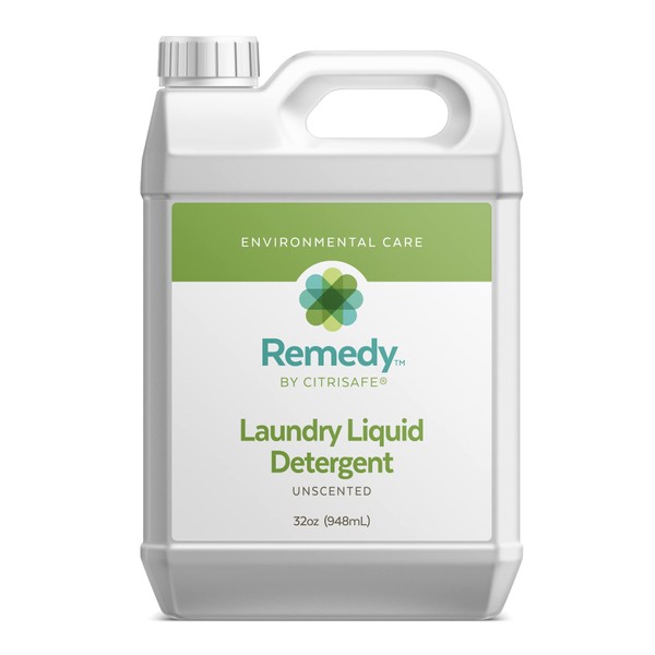 CitriSafe Remedy Laundry Liquid Detergent - Environmentally-Friendly Concentrated Laundry Detergent for Dirt and Mold - 32oz