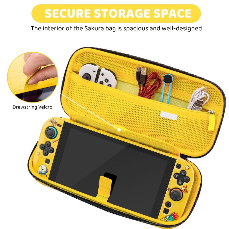 PAWDIARY Yellow Switch 2 Accessories Bundle for Fortnite Design, with