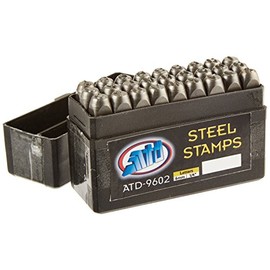 Advanced Tool Design Model ATD-9602 27 Piece 1/4" Steel Letter Set