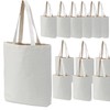 GiftExpress Pack of 26 Canvas Tote Bag Bulk, Cotton Totes