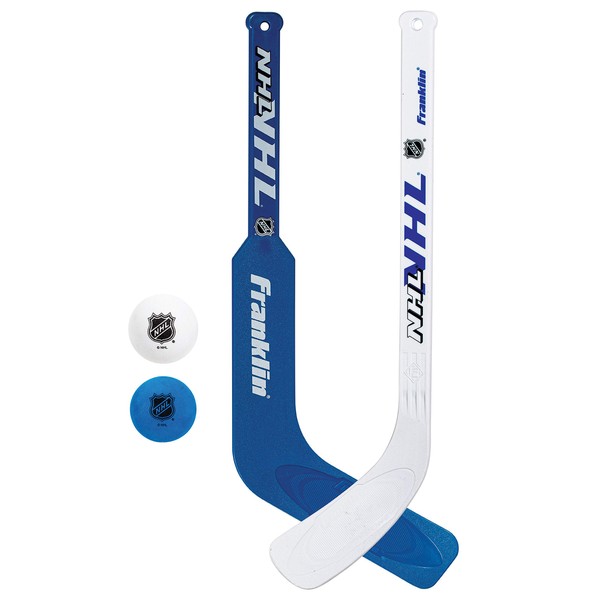 Franklin Sports Mini Hockey Goalie Stick, Player Stick & Ball Set (Colors may vary)