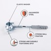 SKIR'CO Pack of 4 pipe brackets for diameter 20-25 mm