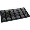 FindingKing 72 Black Gem Jars Insert 1 1/2" & Display