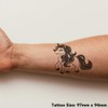 'Happy Unicorn' Temporary Tattoo - Water Resistant, Skin-Safe, Non-Toxic Transfer