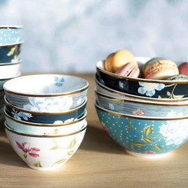 Laura Ashley Bowl 13 cm Midnight Pinstripe