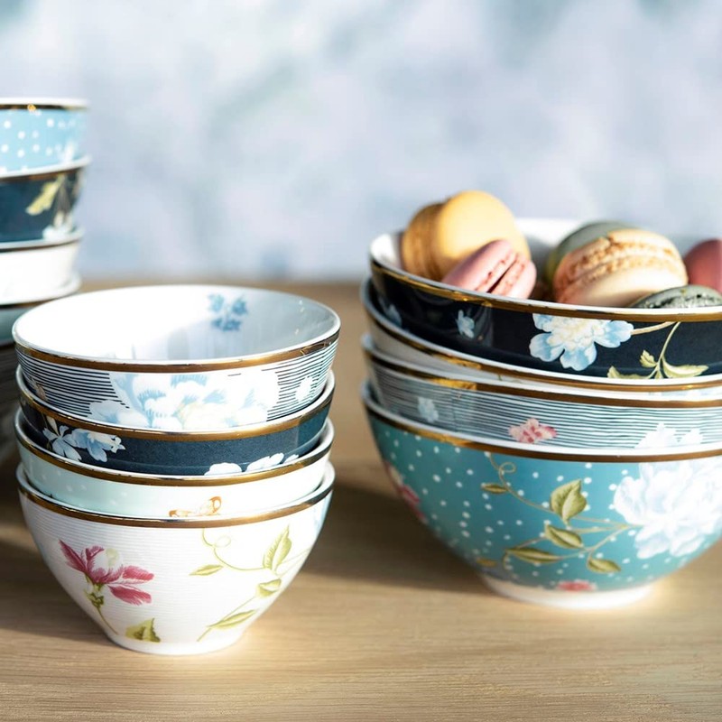 Laura Ashley Bowl 13 cm Midnight Pinstripe