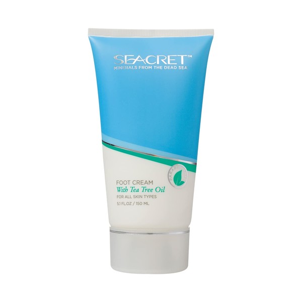 SEACRET Foot Cream - Enriched Foot Cream with Tea Tree Oil and Dead Sea Minerals 150 ml