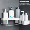 No Drilling Corner Shower Shelf Wall Mounted Bathroom Storage Rack