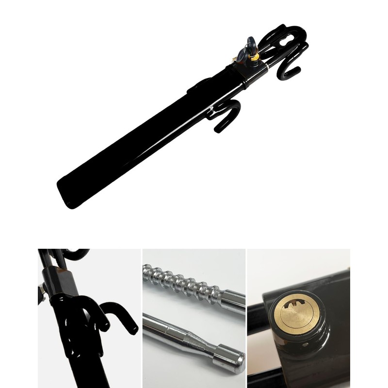 Dodomes Steering Wheel Lock Anti-Theft Heavy Duty Secure Car Device,