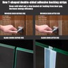 Upgrade T-Shaped Door Draft Stopper, Clear Silicone Seal Strip Weather