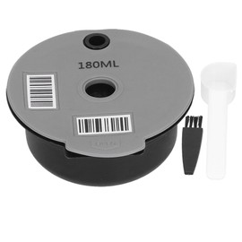 Reusable Coffee Capsule Cup Coffee Filter with Spoon Brush Home Office Cafe Accessories180ML