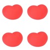 12 Pcs Heart Stress Toy Elastic Soft Simulation Rubber Red