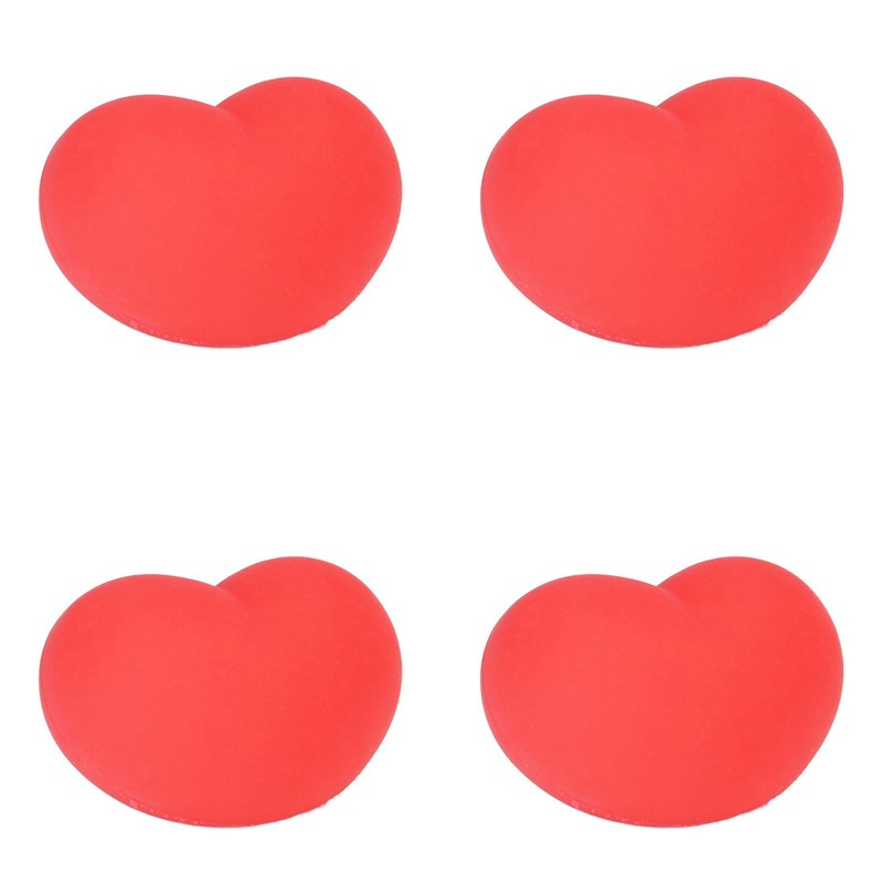 12 Pcs Heart Stress Toy Elastic Soft Simulation Rubber Red