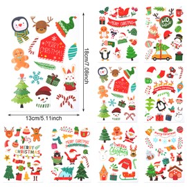 339 PCS Christmas Fun Stickers for Kids, Christmas Sealing Sticker,Santa Snowman Stickers Christmas Fun Stickers for DIY Christmas Card for DIY Christmas Card