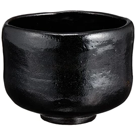 Kyoto Ware TRK450 Kiyomizu Ware Suiraku Kiln Matcha Bowl (Comes in a Presentation Box), Kuroraku Zuisho