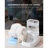 PAWGETHER® 2 Pack Gravity Cat Feeder and Water Dispenser 1
