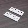 ECSiNG Pack of 2 3 1/2 inch flag hinge with