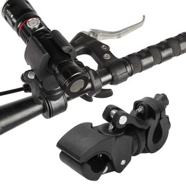 Ausla Universal Flashlight Holder, Non-Slip Rubber Clamp Mount, Quick Installation, 270 Degree Rotation, for Flashlight, Umbrella, Pump, Shackle Lock