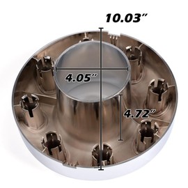 G-PLUS Front 4X4 Open Wheel Center Hub Cap, Compatible with 2005-2018 Ford F350 Super Duty Dually Chrome 5C3Z1130TA (NOT FIT 4WD Crew cab)