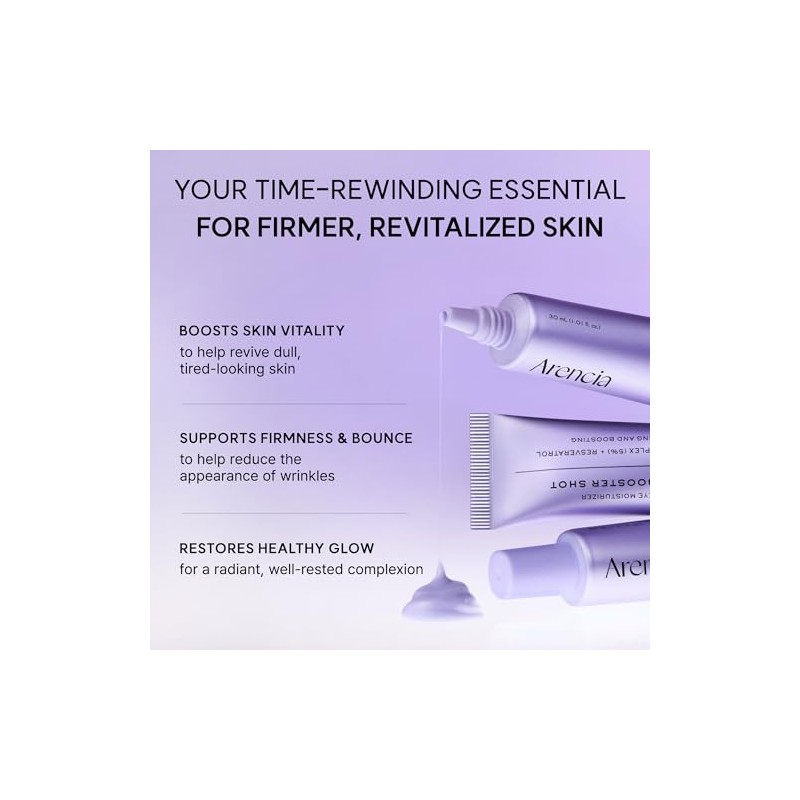 Arencia NAD+ Serum Booster with 5% NAD+ Complex & Resveratrol,