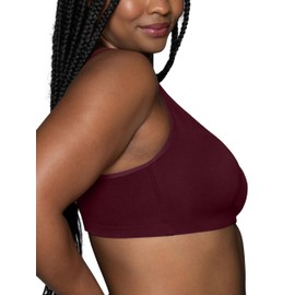 Vanity Fair Women's Wireless Bra, Soft Smoothing Fabrics, Simple Sizing Available S-3XL, Breathable Cups-Flushed Fig