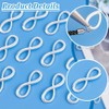 PandaHall Elite 20 pcs Alloy Charm Pendant Connector Link, Silver,