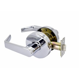 MONT HARD Commercial Door Lock Passage Function Grade 2 Heavy Duty Cylindrical Leverset in Polished Chrome