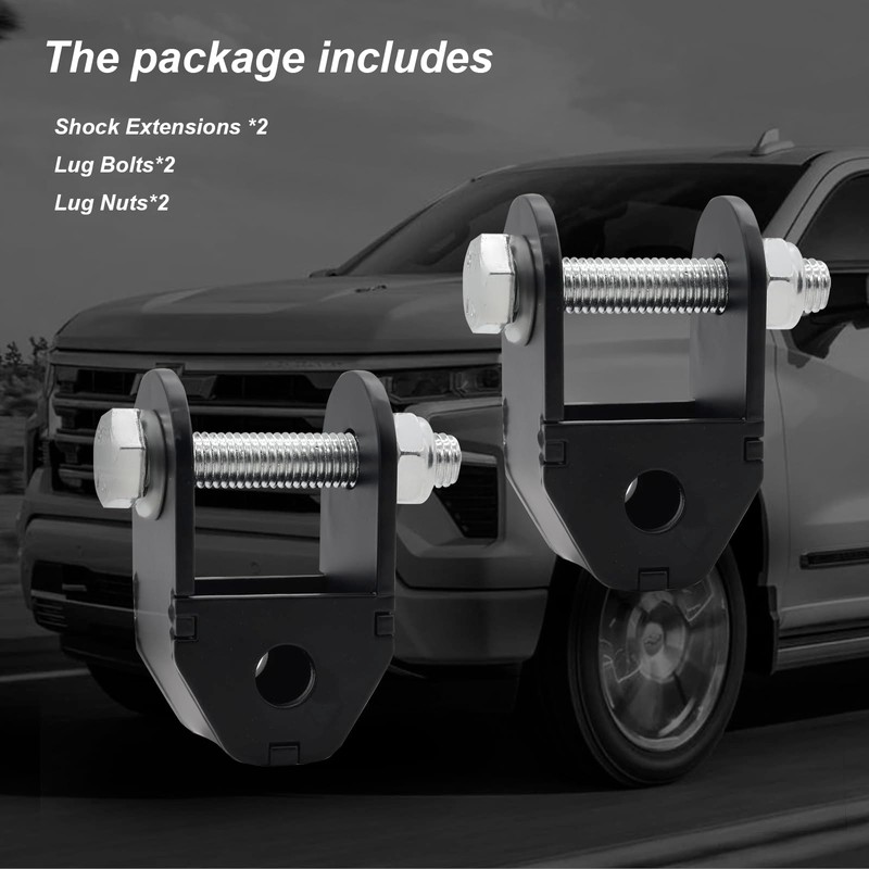 2-4" Rear Shock Extensions Rear Lift Kit for Silverado 1500