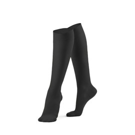 Kami-So Ice Skating Knee High Socks (Two Pack, Adult, Black)